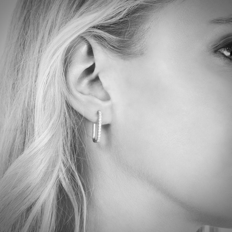 Amber Earrings Clear