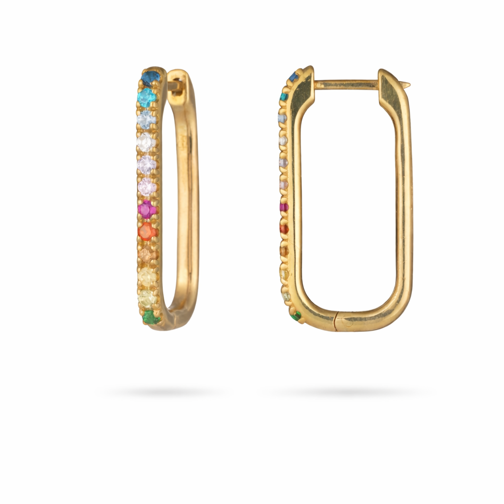 Amber Earrings Rainbow